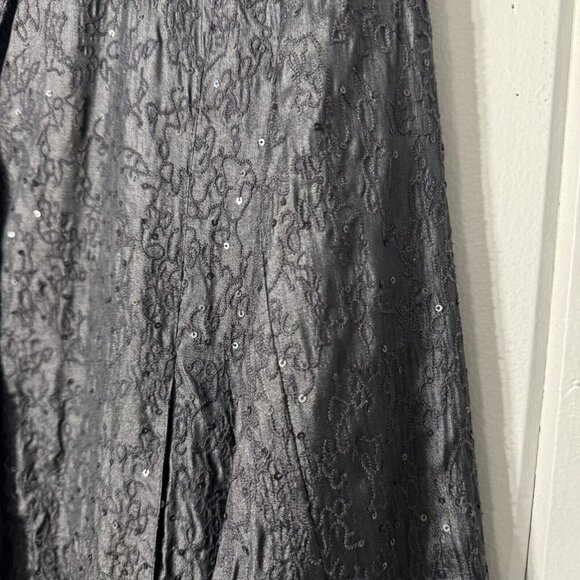 Eileen Fisher Women’s Jacket Black Sequin 100% Silk Jacket Snap Closure Small - Picture 3 of 15